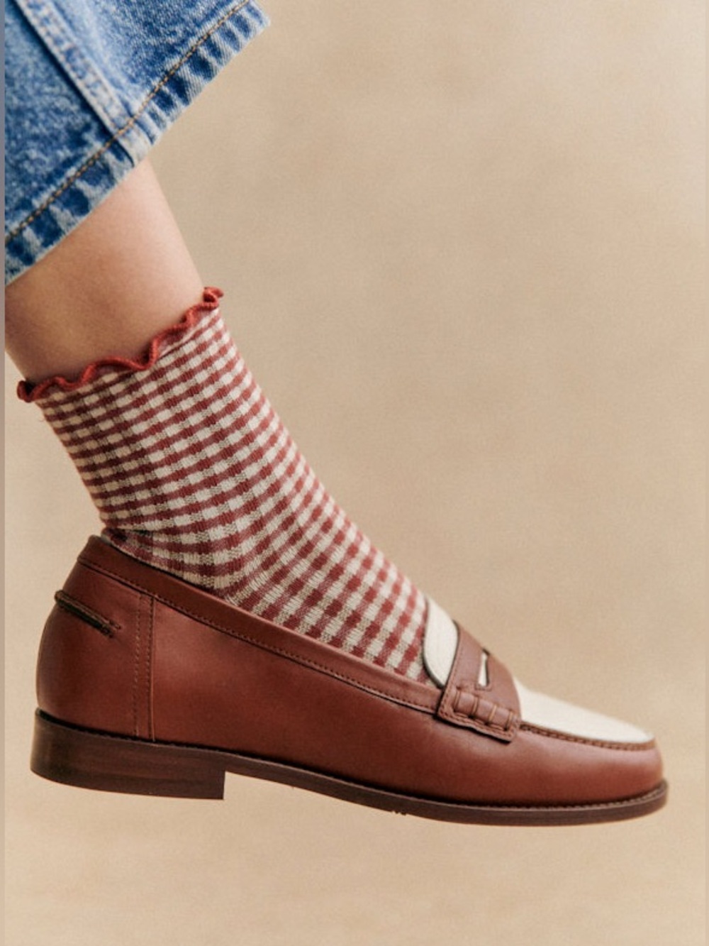 Sézane Andrea Loafers in Terracotta FR 39 / US 8 - Picture 9 of 10